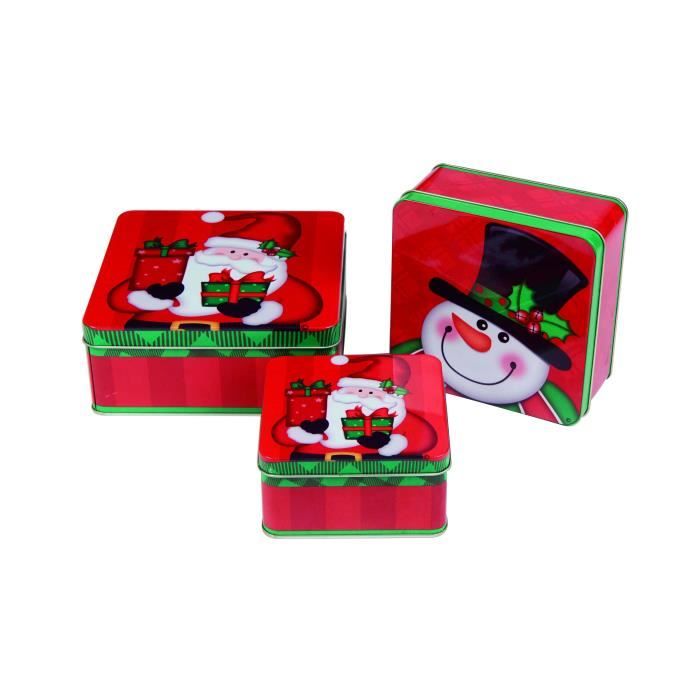 Boîte à Bonbons De Noël En Métal Avec Couvercle Transparent - Motif Bonhomme De Neige - Environ 14x7x7 Cm - Verte - Pour Cadeaux, Fêtes, Mariage