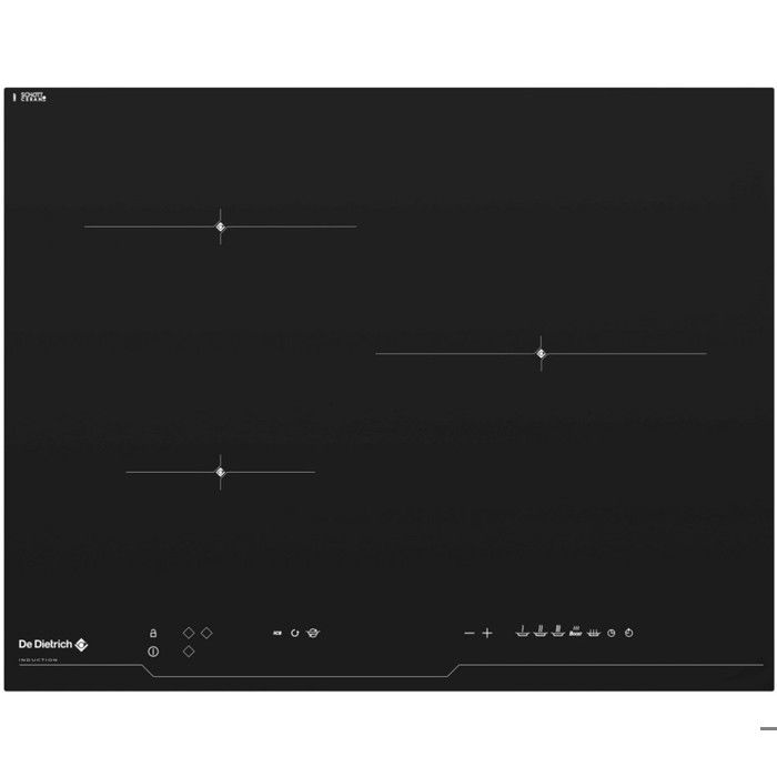 DE DIETRICH Table induction 65 cm 3 foyers DTI1116B - vue 2