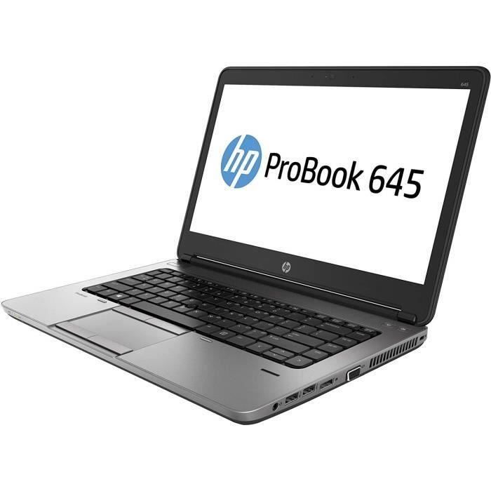  PC Portable HP ProBook 645 G1 - AMD 2.5Ghz 8Go 320Go 14" WIFI W10 pas cher