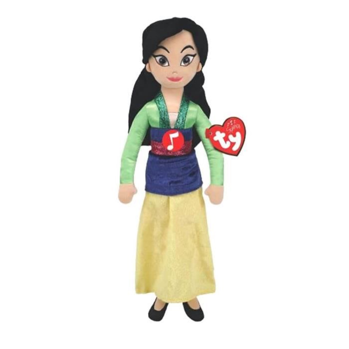 Disney Princess Mulan TY Beanie Medium Peluche avec son Cdiscount Jeux Jouets