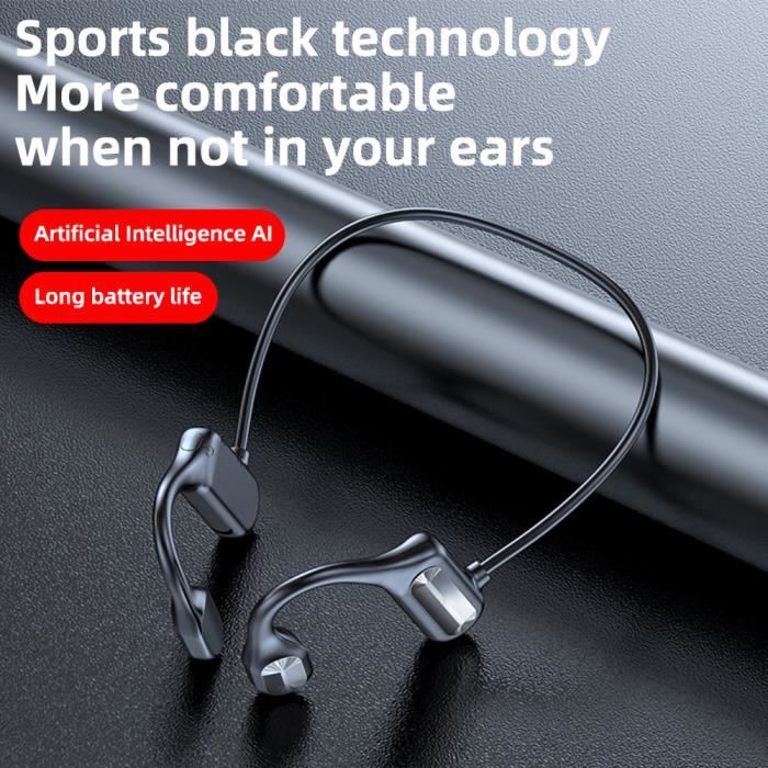 Casque à Conduction Osseuse sans Fil avec Bluetooth Écouteur Sport