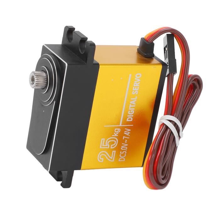Servo RC 30KG Étanche Avec Bras Métal - Pour Voiture Télécommandée 1/10, Haute Performance Et Durable