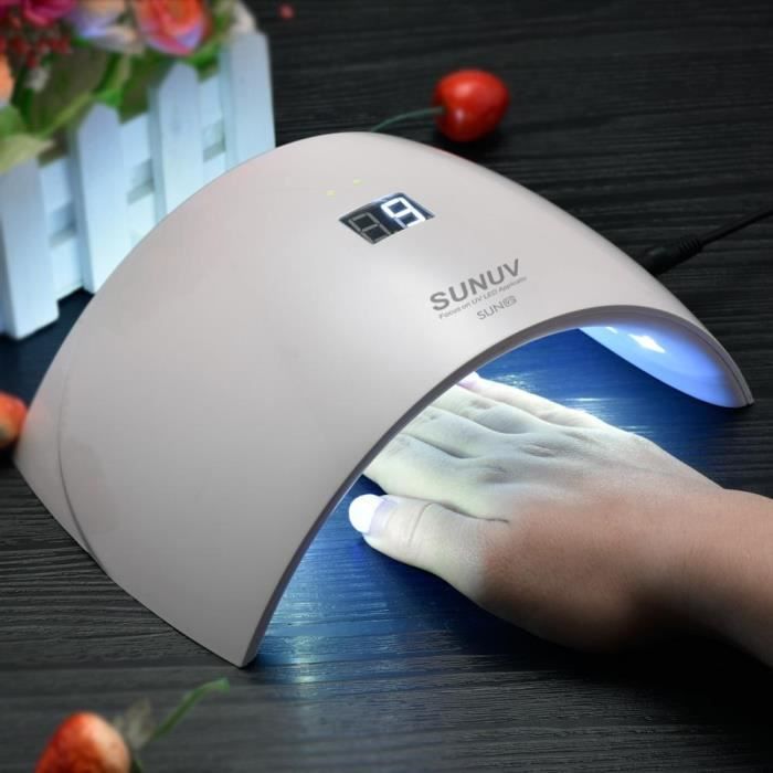 Lampe Uv Led Professionnelle EOZY Séchoir à Ongles Lampe Sèche-Ongles LED UV Portable Pédicure Outil