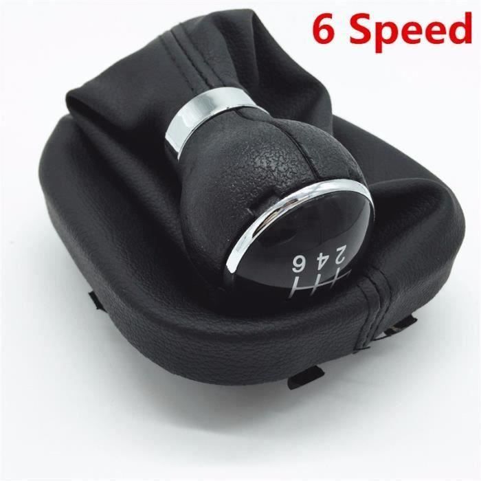 Pommeau Levier Vitesse Renault Laguna II 2001-2008 - 6 Vitesses, Cuir PU, Chromé, Design Ergonomique - 10