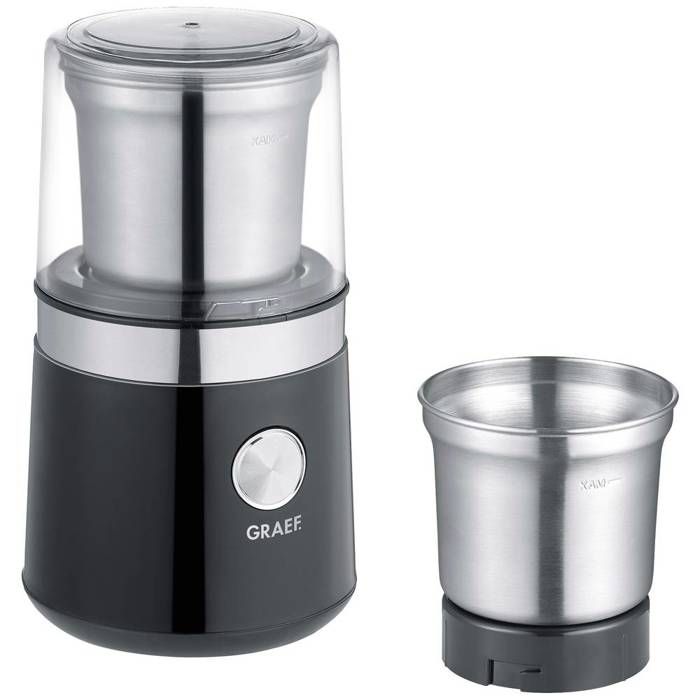 Graef CM102EU Moulin à café noir acier inoxydable