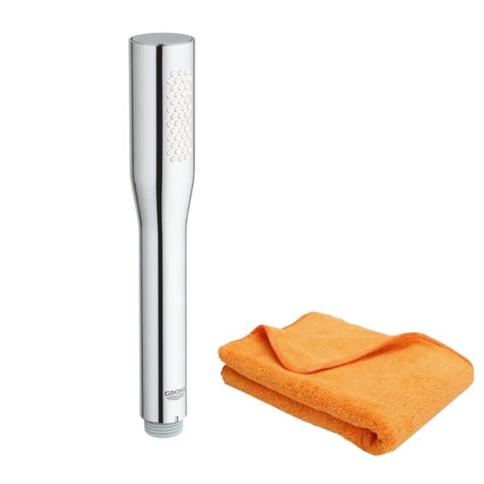 Pommeau de douche Quickfix Vitalio Get Stick + microfibre