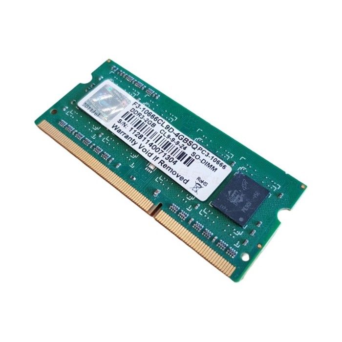 Barrette Mémoire 2Go RAM DDR3 F3-10666CL9D-4GBSQ SO-DIMM