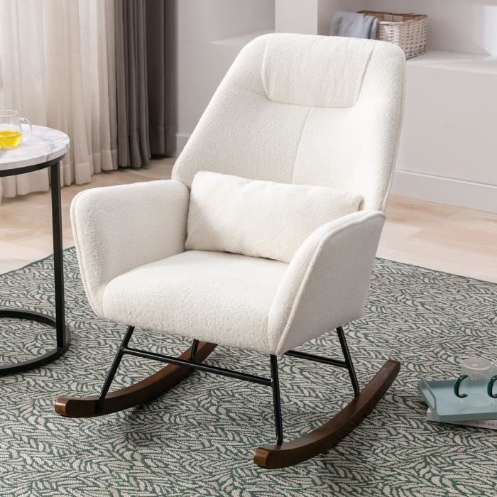 Fauteuil à Bascule Pour Salon, Allaitement, Avec Pieds