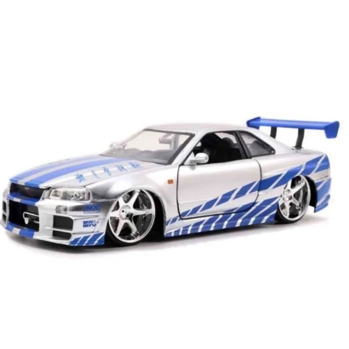 Vehicule Nissan Skyline Gtr R34 Fast And Furious Au 1 24 Cdiscount Jeux Jouets
