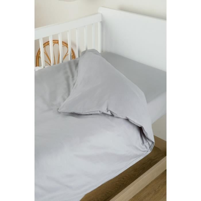 Housse De Couette Bebe Unie En Coton Bio 100 X 140 Cm Gris 6 12 Mois Cdiscount Maison Housse De Couette Bebe Unie En Coton Bio 100 X 140 Cm Gris 6 12 Mois Cdiscount Maison