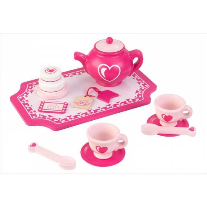 15 Pcs Service À Thé Enfant,Dinette Bois,Tea Set For Play
