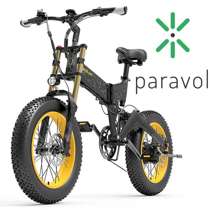 LANKELEISI X3000PLUS Vélo électrique — moteur 1000 W — batterie 17,5 — suspension complète — gros pneus 20*4 — pliable — gris