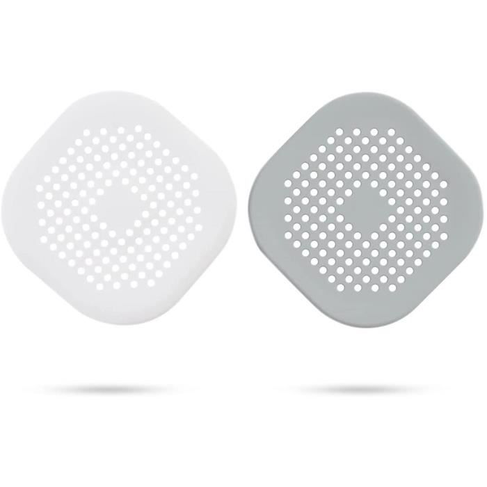 Filtre évier Silicone Avec Ventouses - 14.5x14.5cm - Pour Cuisine Et Salle De Bain - Anti-cheveux Et Déchets