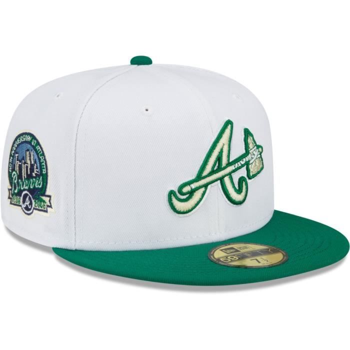 Casquette New Era 59Fifty Atlanta Braves - Bleu - Taille 6 3/4 - Adulte Ajustée - Occasion