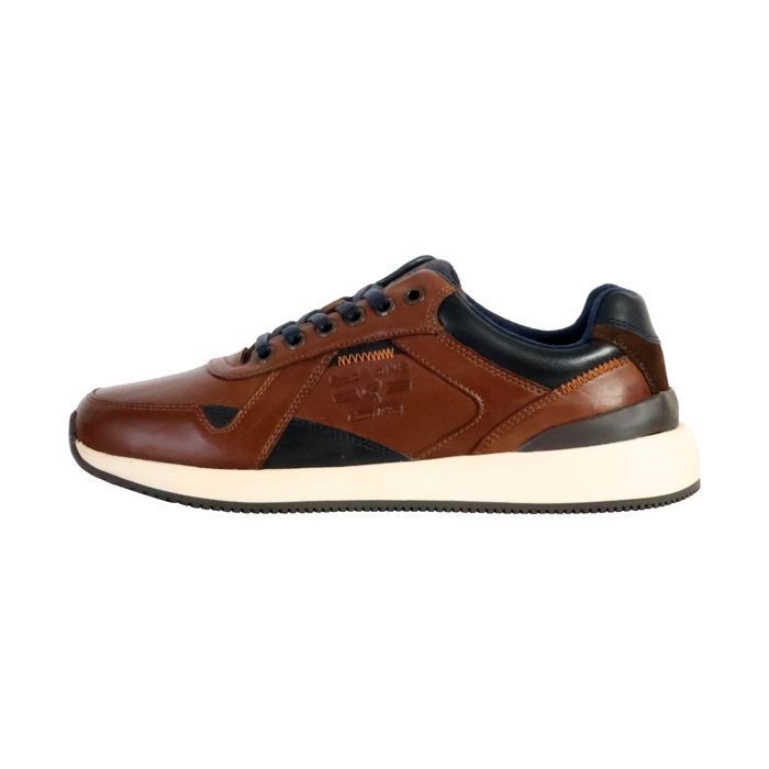 Redskins Basket Cuir Redskins Cavado - Brandy/Marine