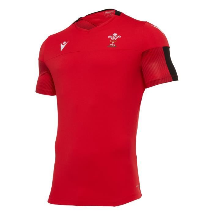 Maillot Rugby Macron Replica WRU Pays de Galles Training Cdiscount Sport