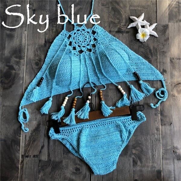 Bikini Deux Pièces Femme Racerback - Dos Croisé, Extensible - Coussinets De Soutien-gorge Inclus - Modèle S0107 - 2
