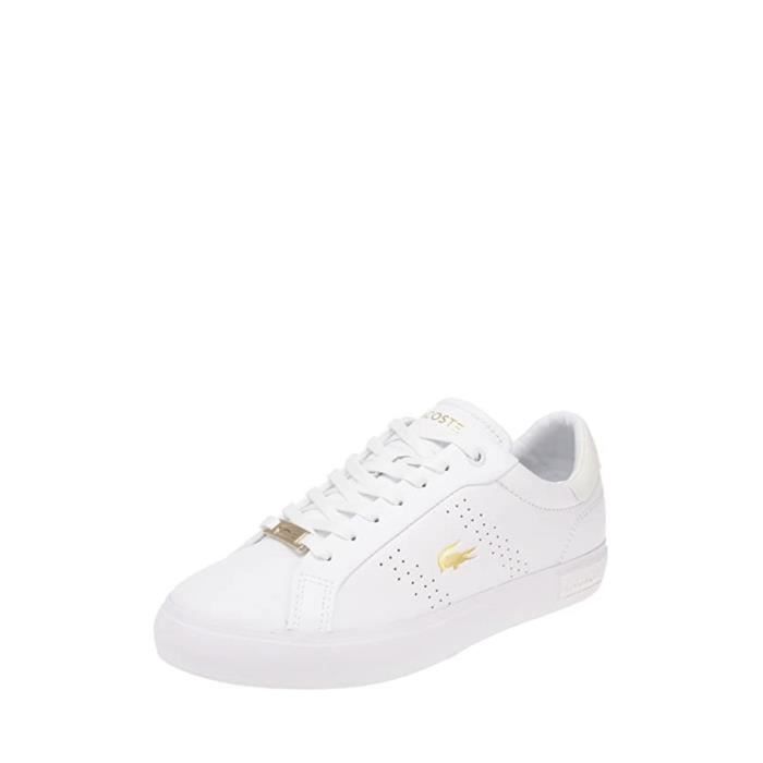 basket lacoste dore femme