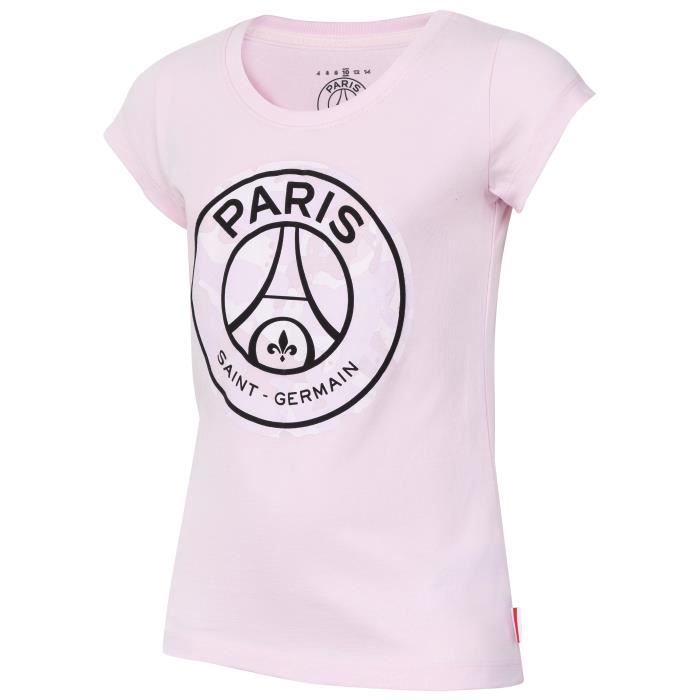 Tee shirt psg rose best sale