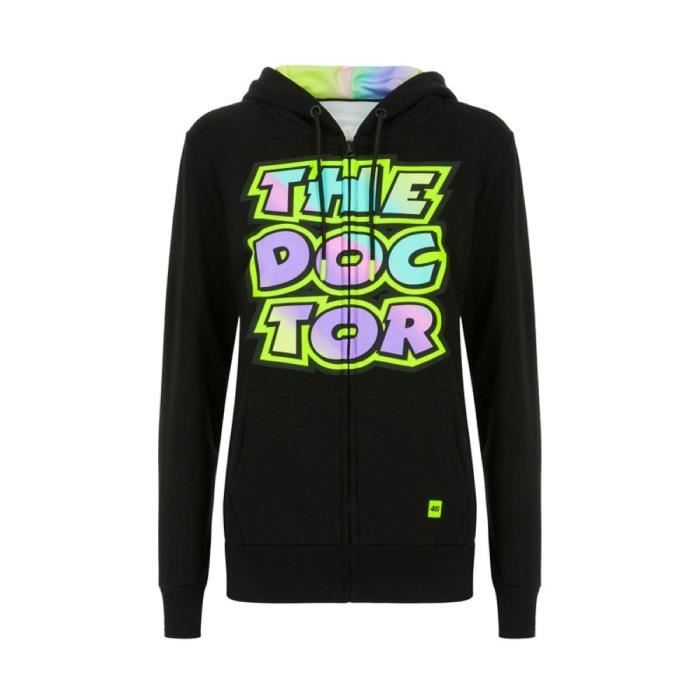 Sweat à Capuche VR46 Homme - Taille XL - Noir - Zip - Logo Battlax - Occasion