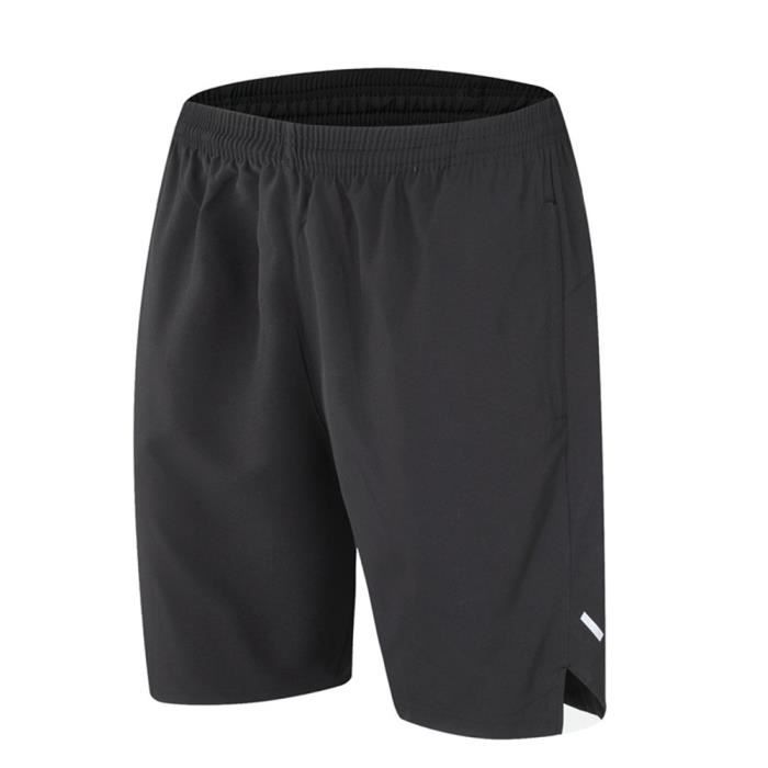 Shorts de Sport Jogging Musculation Homme Sechage Rapide Bermuda d Entrainement Noir Noir Cdiscount Sport