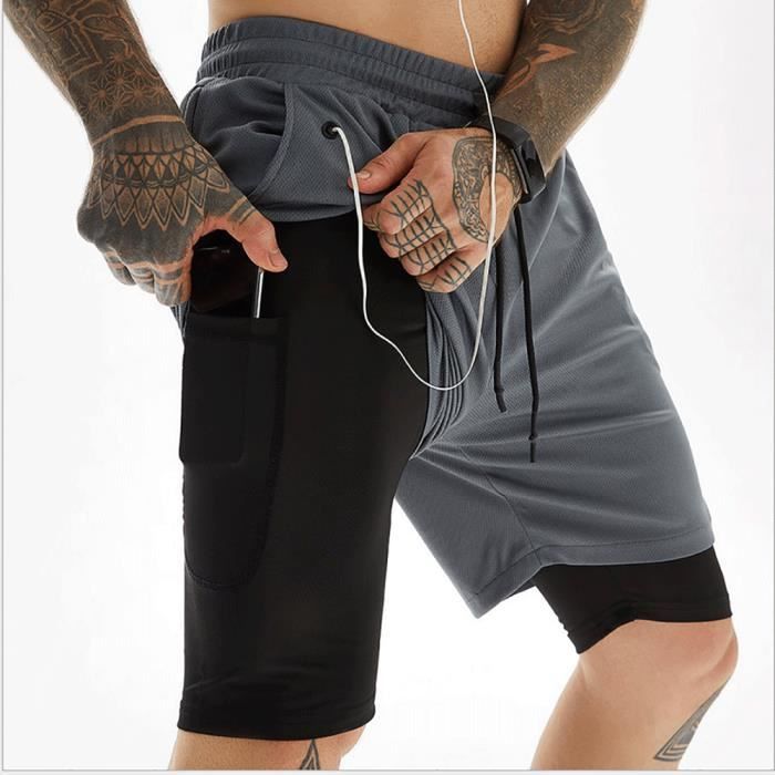 Short de plage pour homme Tissu polyester Séchage rapide Style été Bord