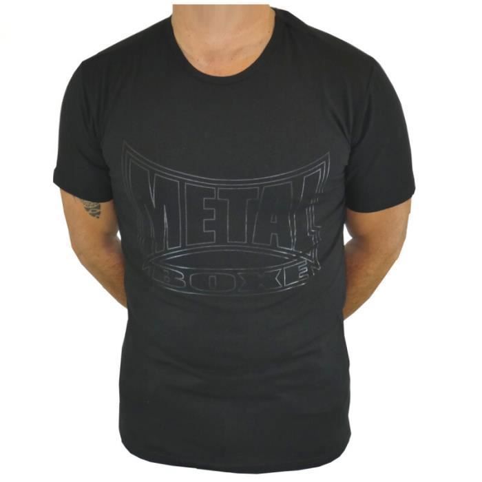 T-shirt de Boxe Metal Boxe One - noir - S - Homme - Boxe - Kick-boxing T-shirt de Boxe Metal Boxe One - noir - S - Homme - Boxe - Kick-boxing