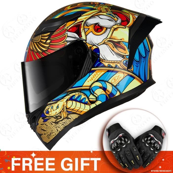 RUMOCOVO?� casque de Moto pour hommes, visage complet, mat?�riel ABS, Certification ECE | jk316 