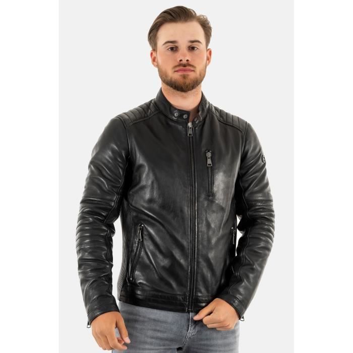blousons cuir redskins formula stown black