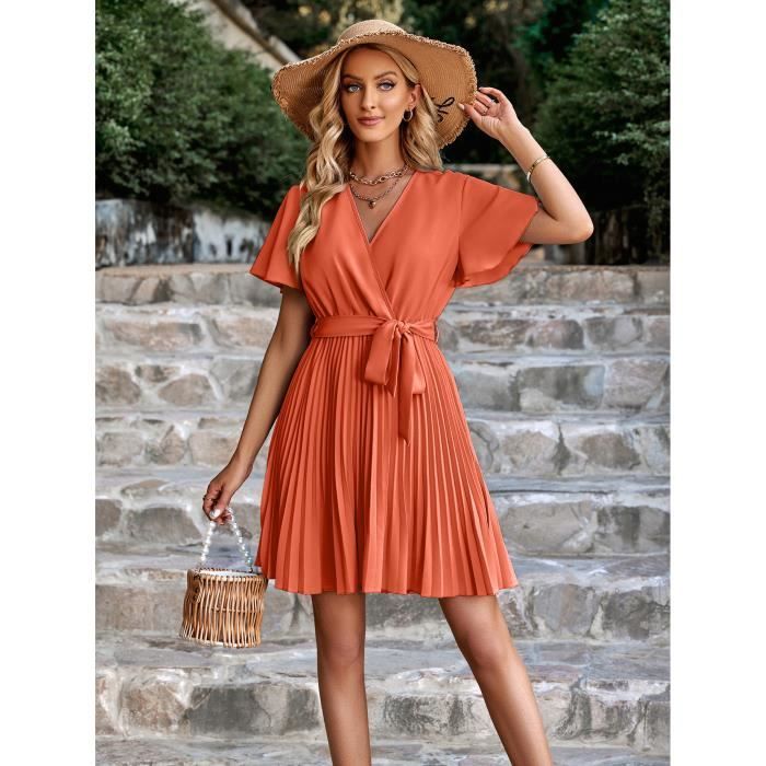 Robe couleur orange best sale