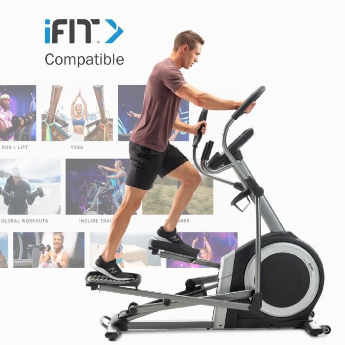V lo elliptique commercial 9.9 connect iFIT 22 niveaux de