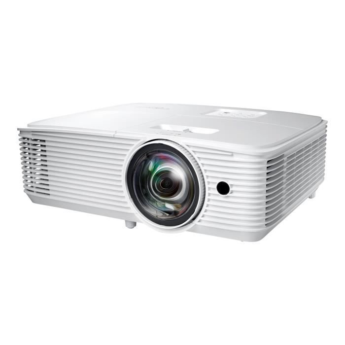Toile Blanche Videoprojecteur Optoma Projecteur Digital Light Processing W318ste Objectif Focale