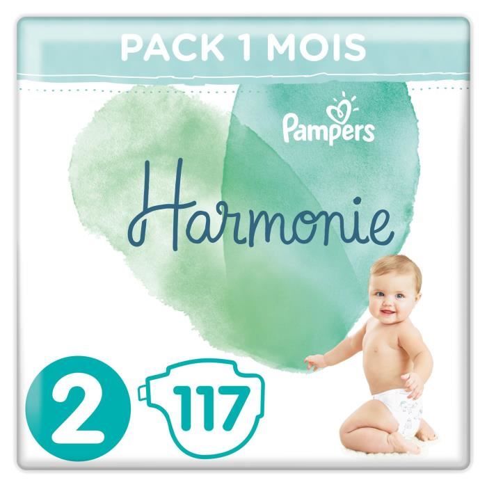 Pampers Harmonie Taille 2, 117 Couches Cdiscount Puériculture & Eveil
