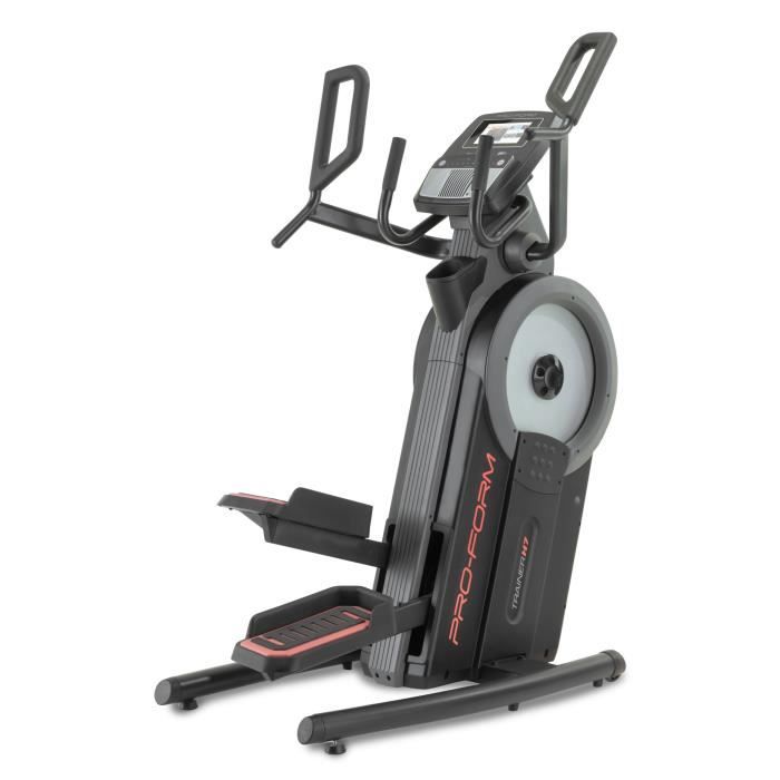Velo elliptique Proform Trainer H7 noir mat gris TU Cdiscount Sport