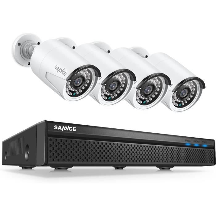 Kit Vidéo Surveillance AXXAM à 4 Caméras IP 4MP IR 40m et NVR à 8