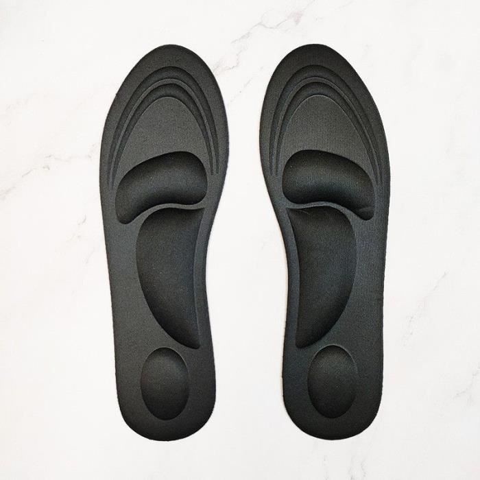 Shop story 4D INSOLE Semelles Orthopediques a Memoire de Forme Noir Femme 1465 1450 Cdiscount Sante Mieux vivre