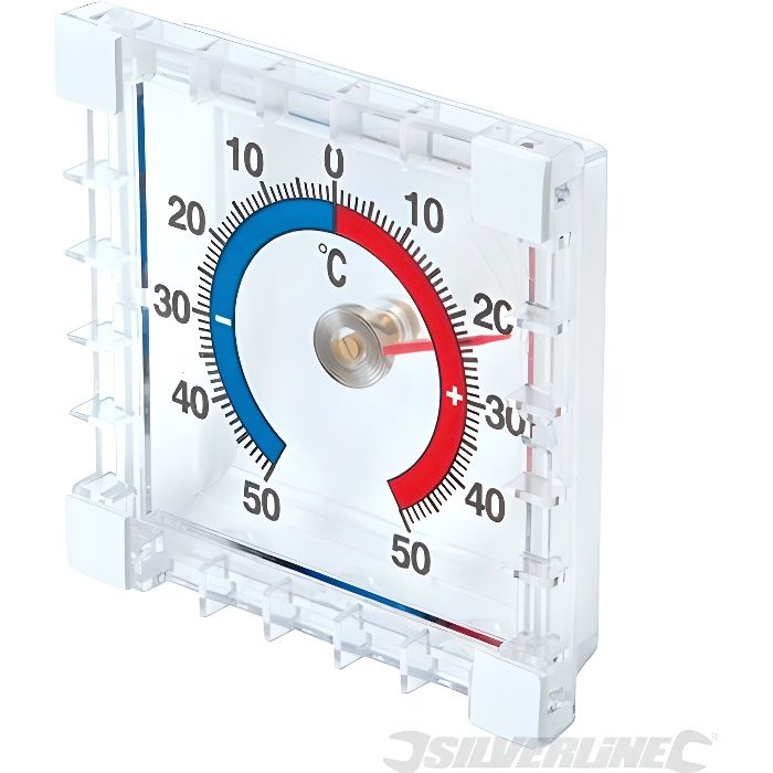 Thermomètre intérieurextérieur à coller