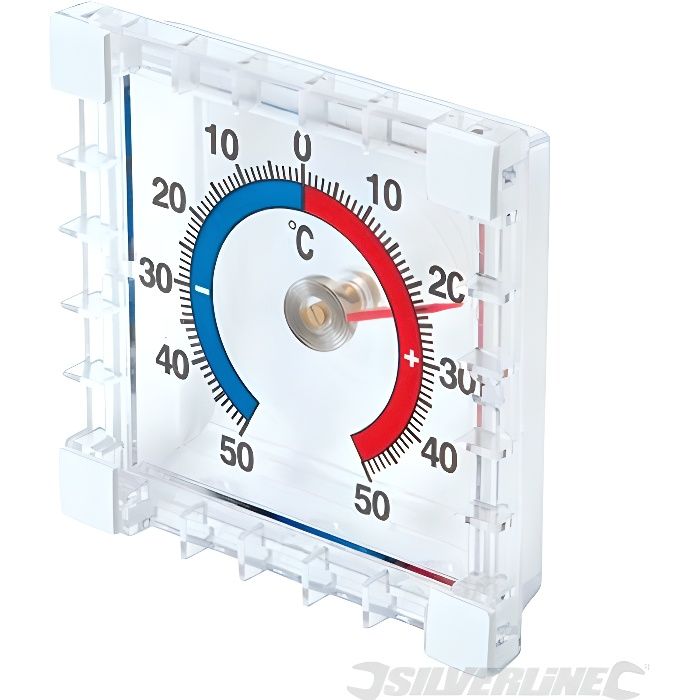 Thermomètre intérieur/extérieur à coller