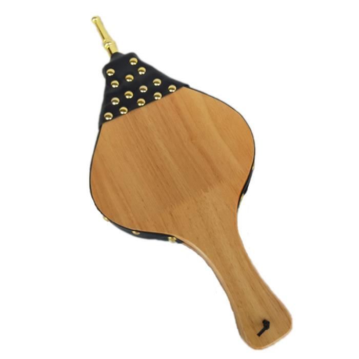 Soufflet De Cheminée En Cuir - Pour Feu De Bois, Barbecue, Camping (40x18 Cm)