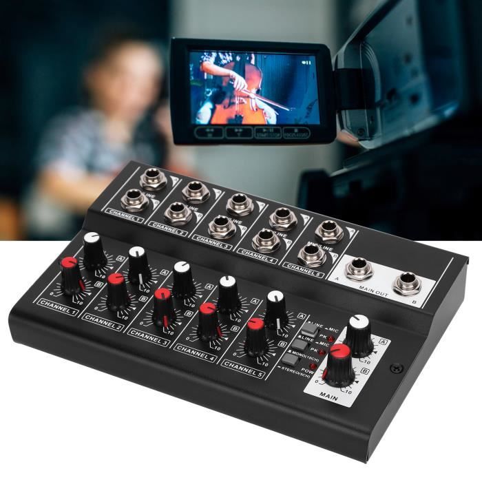 Amplificateur Casque 4 Canaux Socodox - Mixer Stereo Avec Entrées RCA/TRS, Sorties Multiples