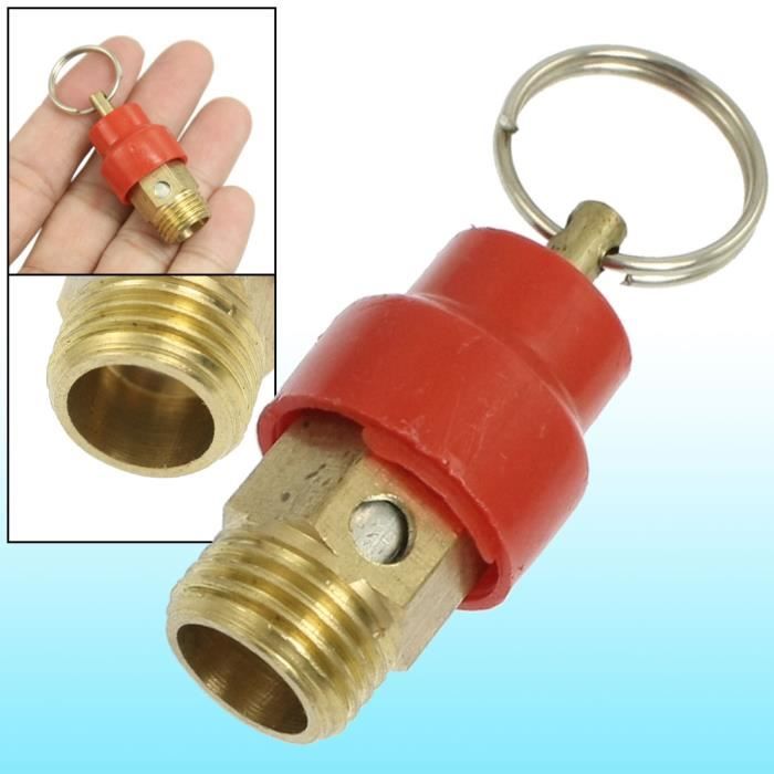 Soupape De Sécurité 1/4" Mâle NPT 150 PSI PATIKIL - Pour Compresseur D'air (Décharge Pression Excessive)