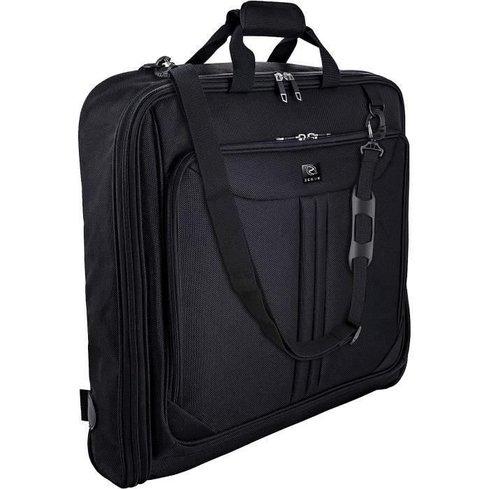 Housse à Vêtements Zegur Pour 3 Costumes - Longueur 1 M Avec Bandoulière - Poches Multiples - Voyage Business Ou Week-end