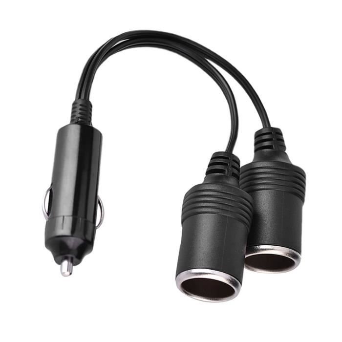 Multiprise Allume-cigare 4 Ports + Rallonge + LED 12V/24V - Pour Camions & Poids Lourds