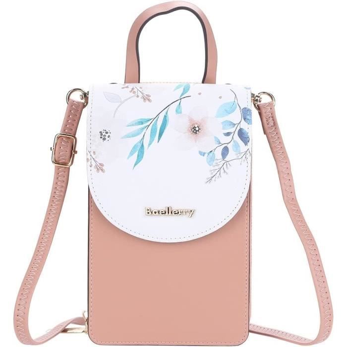 Sac Bandoulière FORRICA Femme - Mini Sac Téléphone étanche, Avec Prise Casque Et Bandoulière Réglable