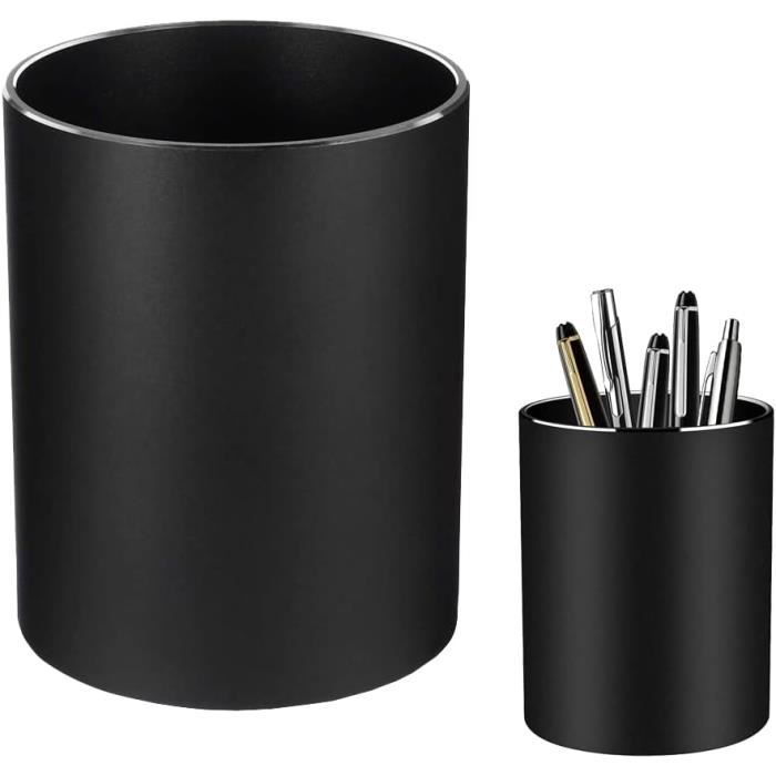 Pot À Crayons Carré Porte-Crayons En Métal Porte-Stylo En Aluminium - Pour Bureau, École, Maison