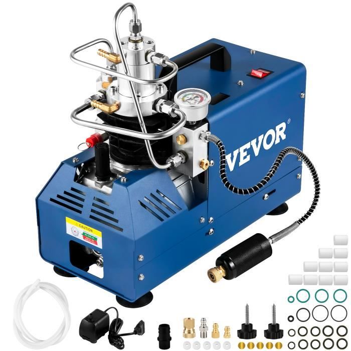 Compresseur Air PCP - VEVOR - Haute Pression Pompe à Air Électrique 18 kW 300 Bar