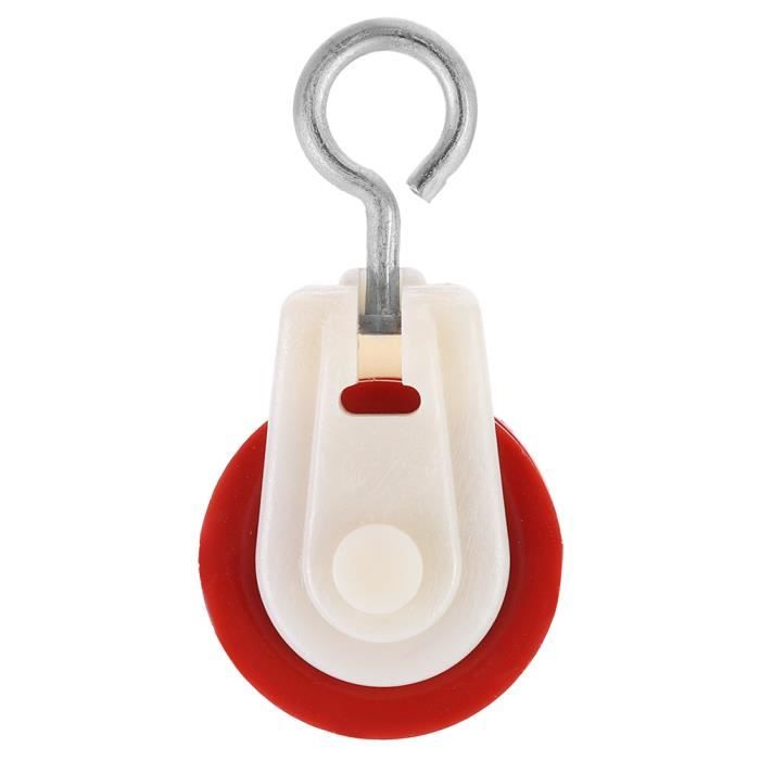 Kit 10 Pièces Mini Poulies En Plastique Avec Câble - Poulies De Serre Et Corde à Linge Pour Bricolage, Maison Et Ferme