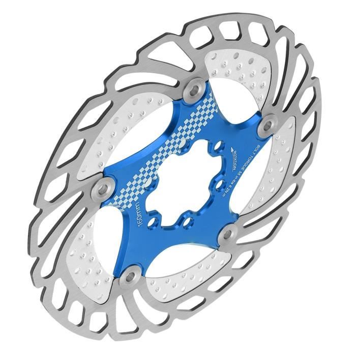 Disque Frein VTT Snail 160mm - Bleu - Acier Inoxydable 7075-T6