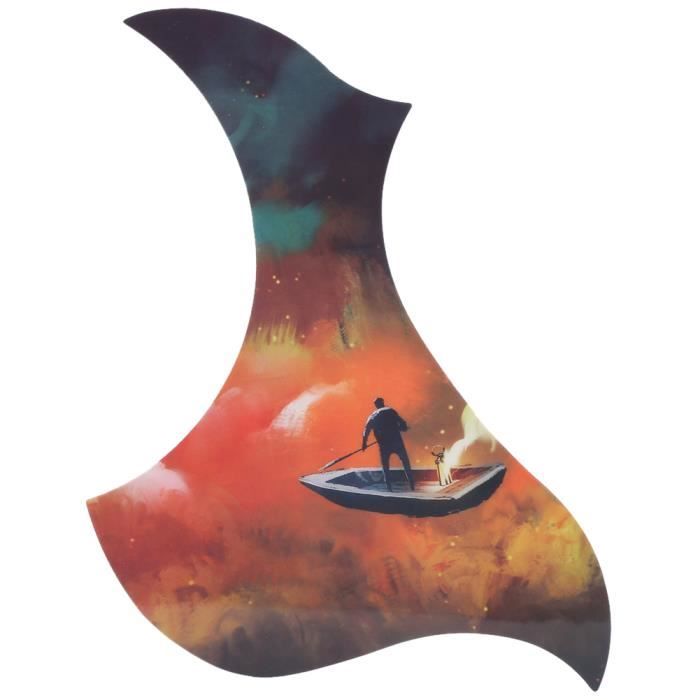 PICKGUARD GUITARE ACOUSTIQUE NOIR AUTOCOLLANT NEUF