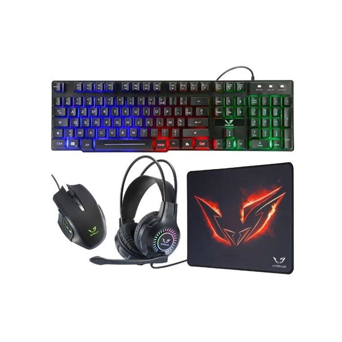 WE Gamium bundle 4 en 1 pour PC Casque micro + clavier + + tapis de Neuf - vue 3